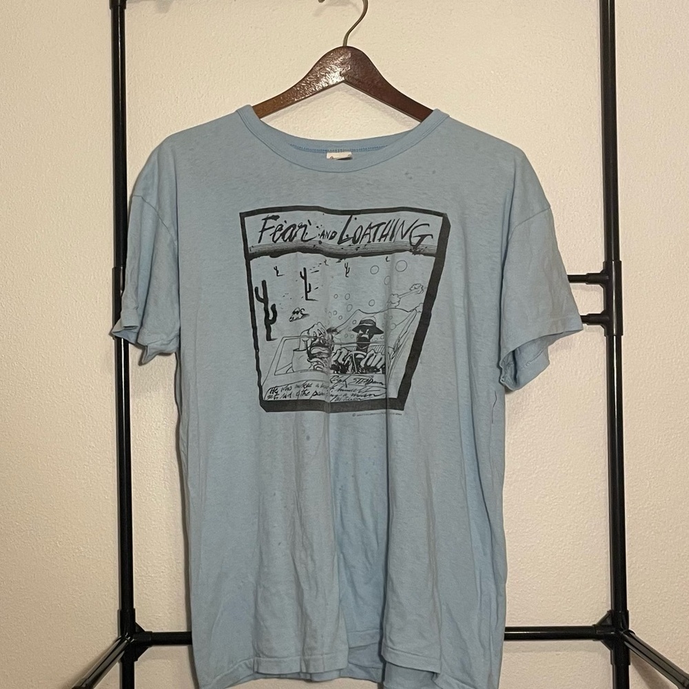 XL Vintage 70s/80s Fear and Loathing Ralph Steadman Shirt Hunter S Thompson